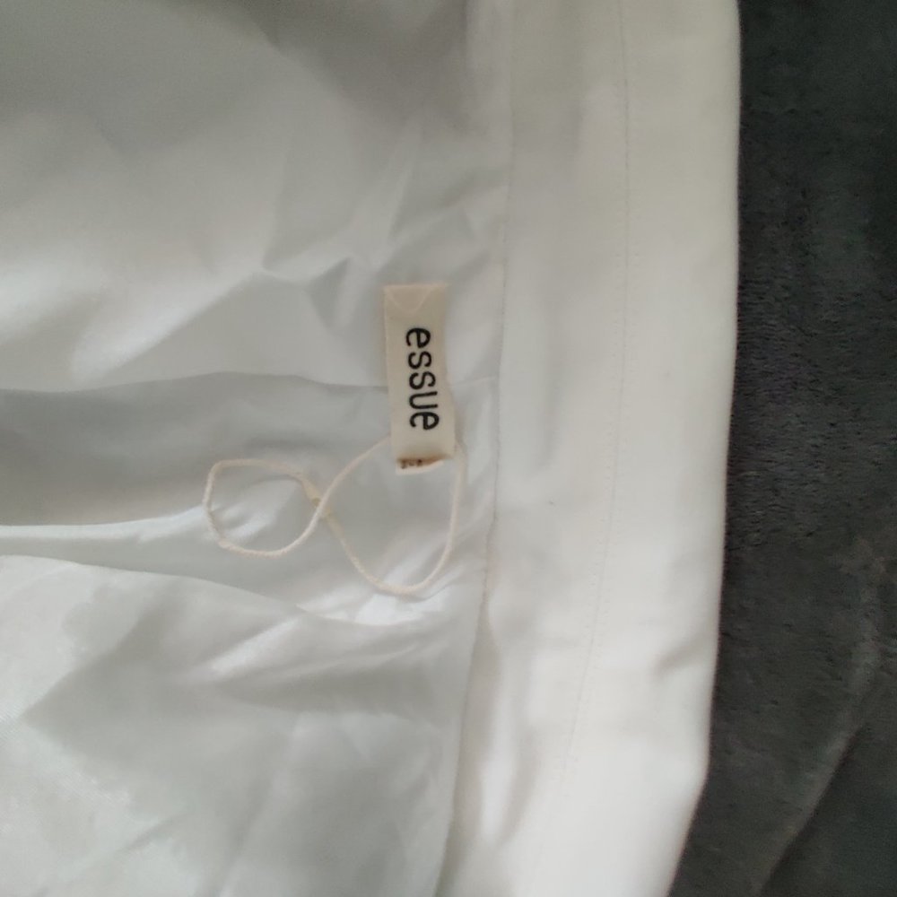 Essue White Double Botton Trench Jacket - Picture 4 of 6